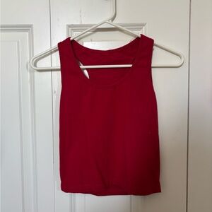 Red Sleeveless Women's Top